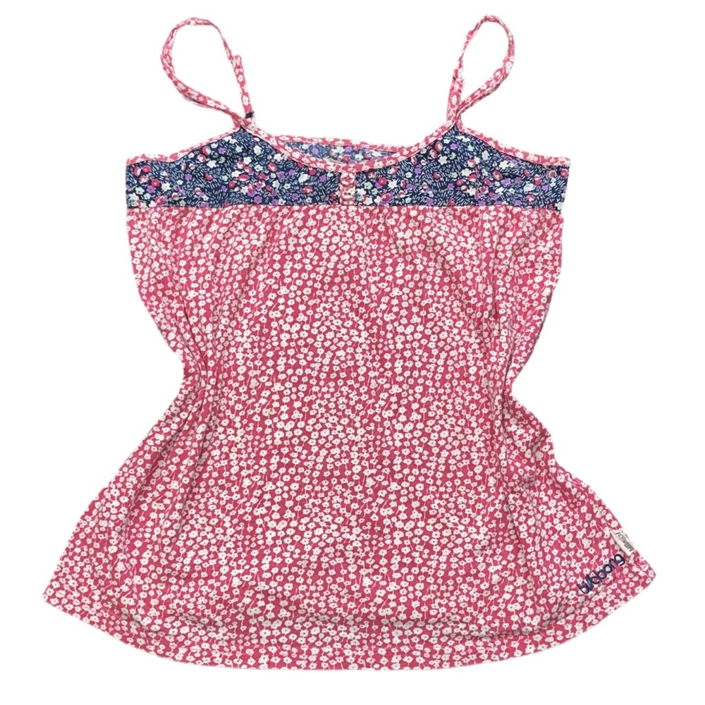Y2K BILLABONG women's pink floral flowy tank top, S.